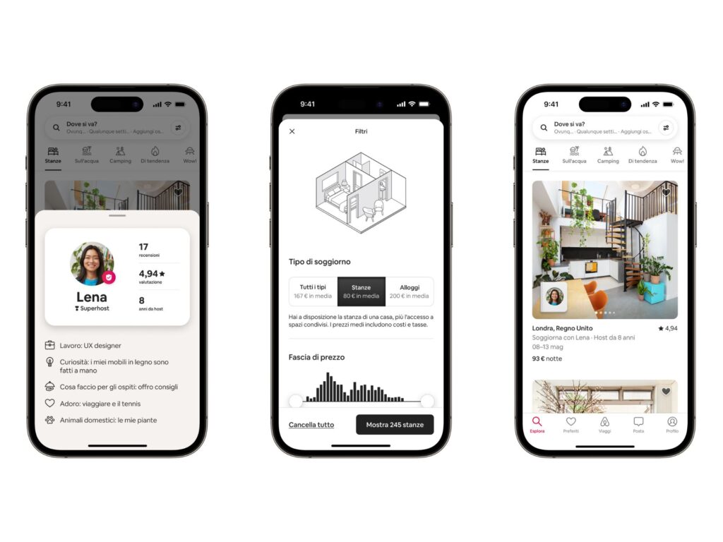Airbnb introduce le Stanze e altre nuove funzioni per le vacanze 1