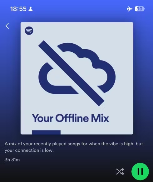 Spotify test il tuo mix offline