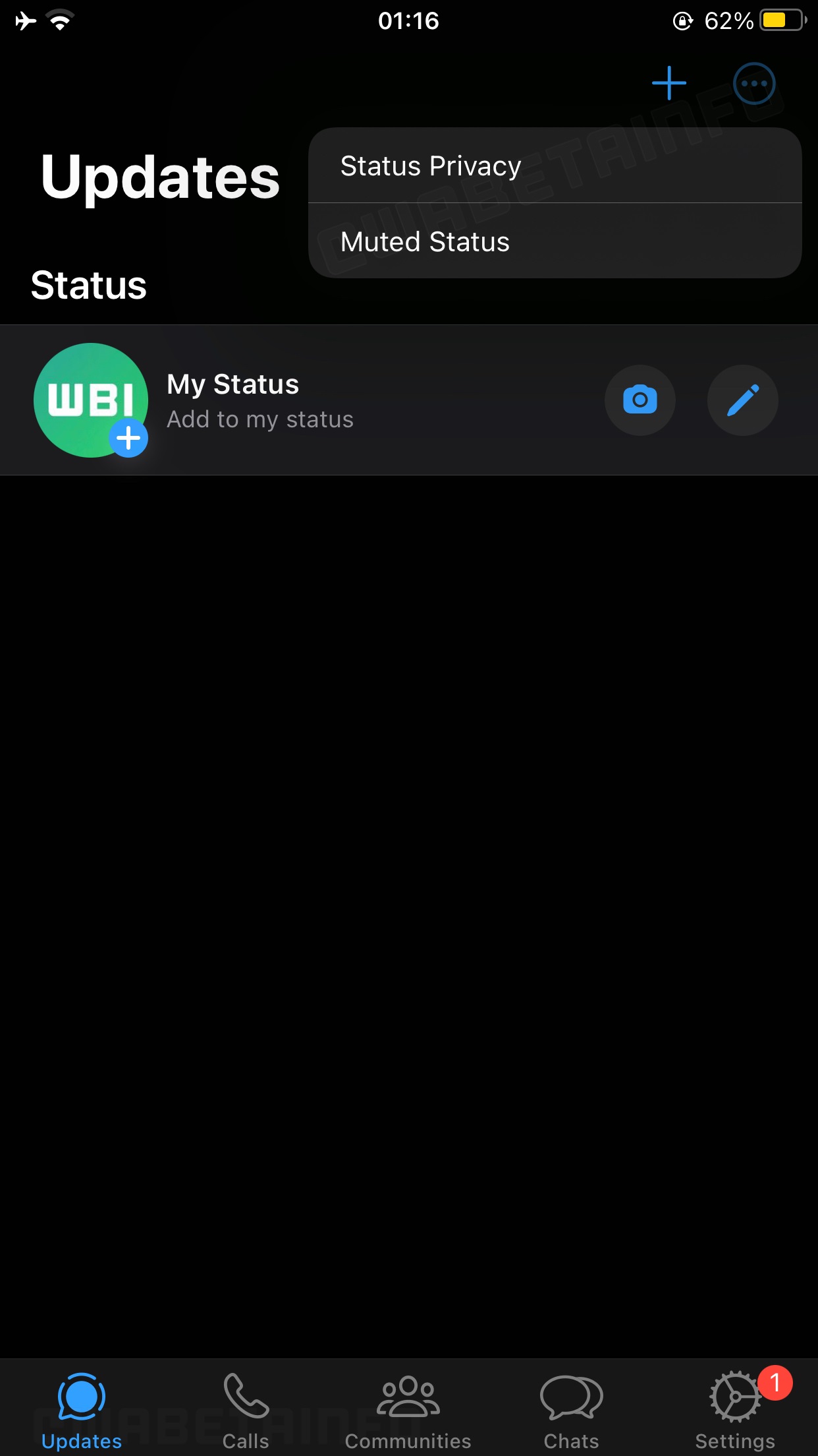 WhatsApp beta ios scheda aggiornamenti