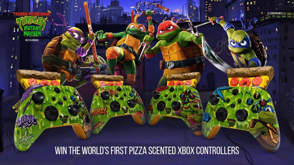 concorso controller xbox ninja turtles profumo pizza
