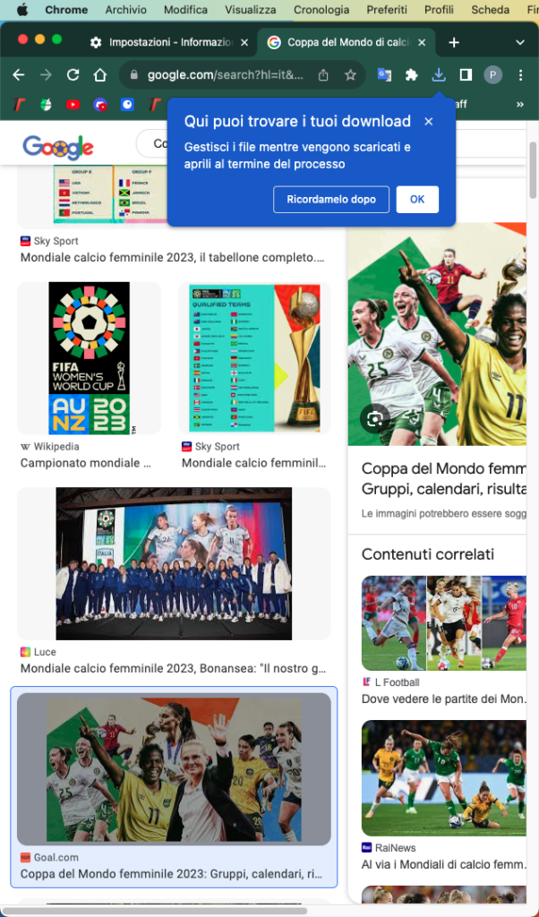 Google Chrome icona nuova dei download