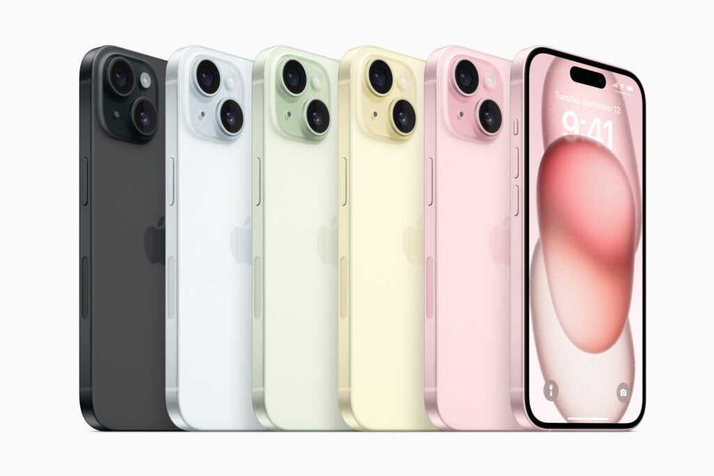 Apple iPhone 15 e 15 Plus - colorazioni
