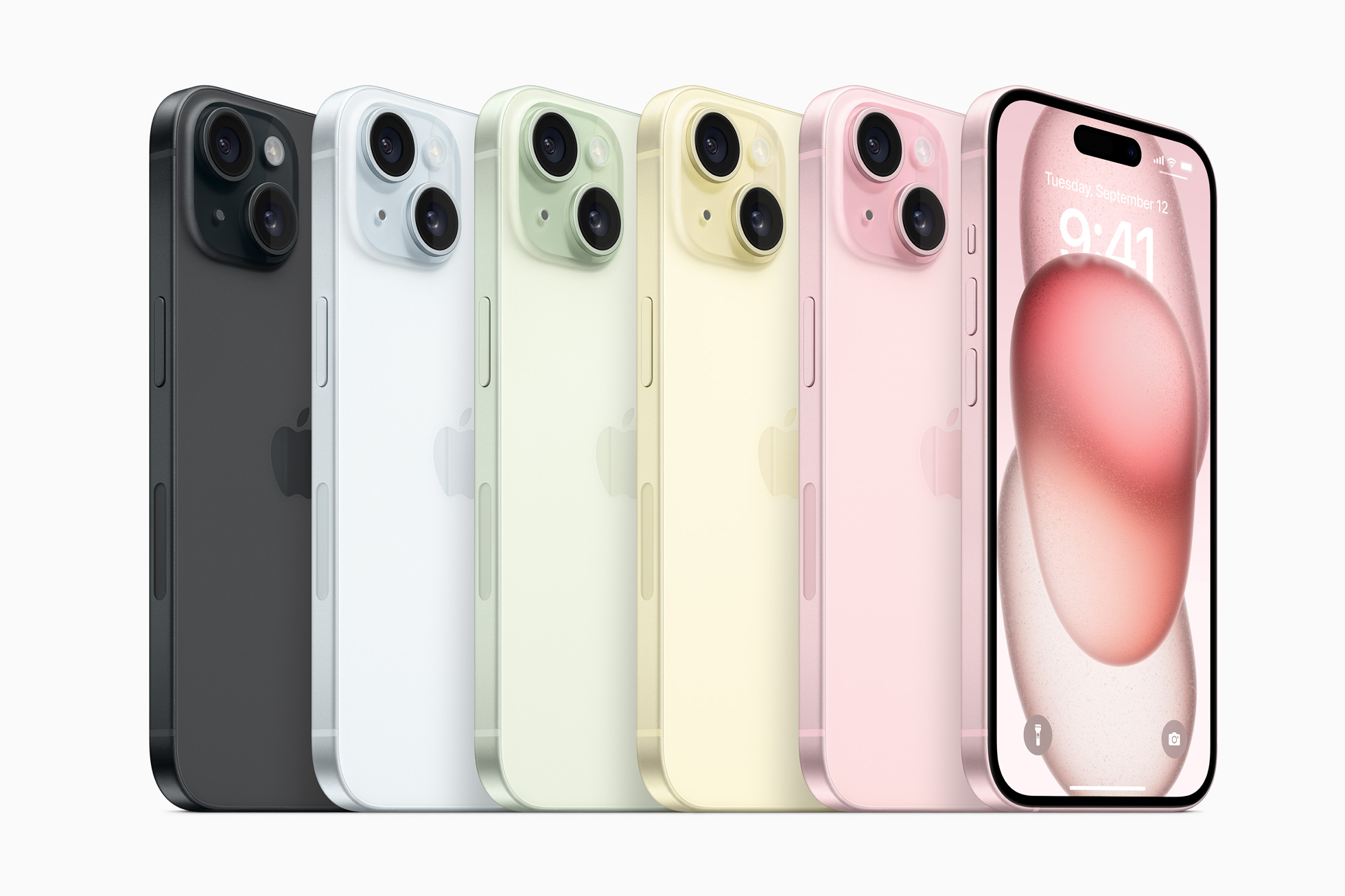 Apple iPhone 15 e 15 Plus - colorazioni