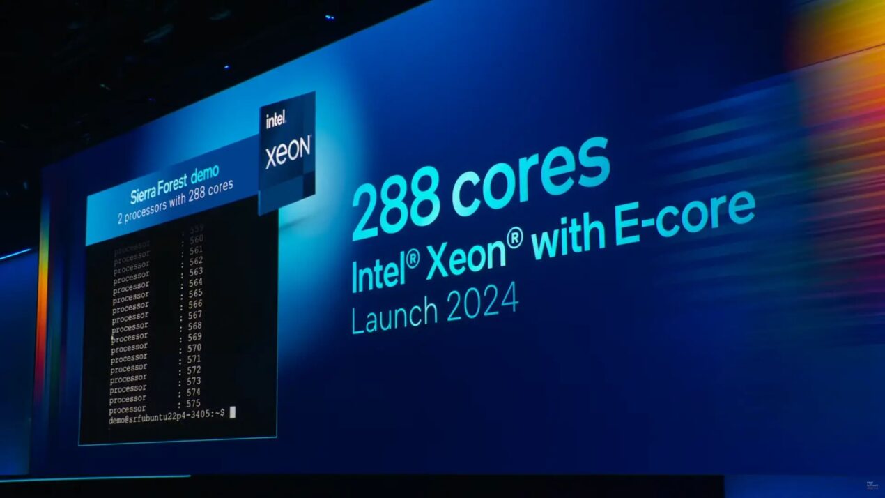 Intel sfida AMD e svela il nuovo processore Xeon "Sierra Forest" da 288 core