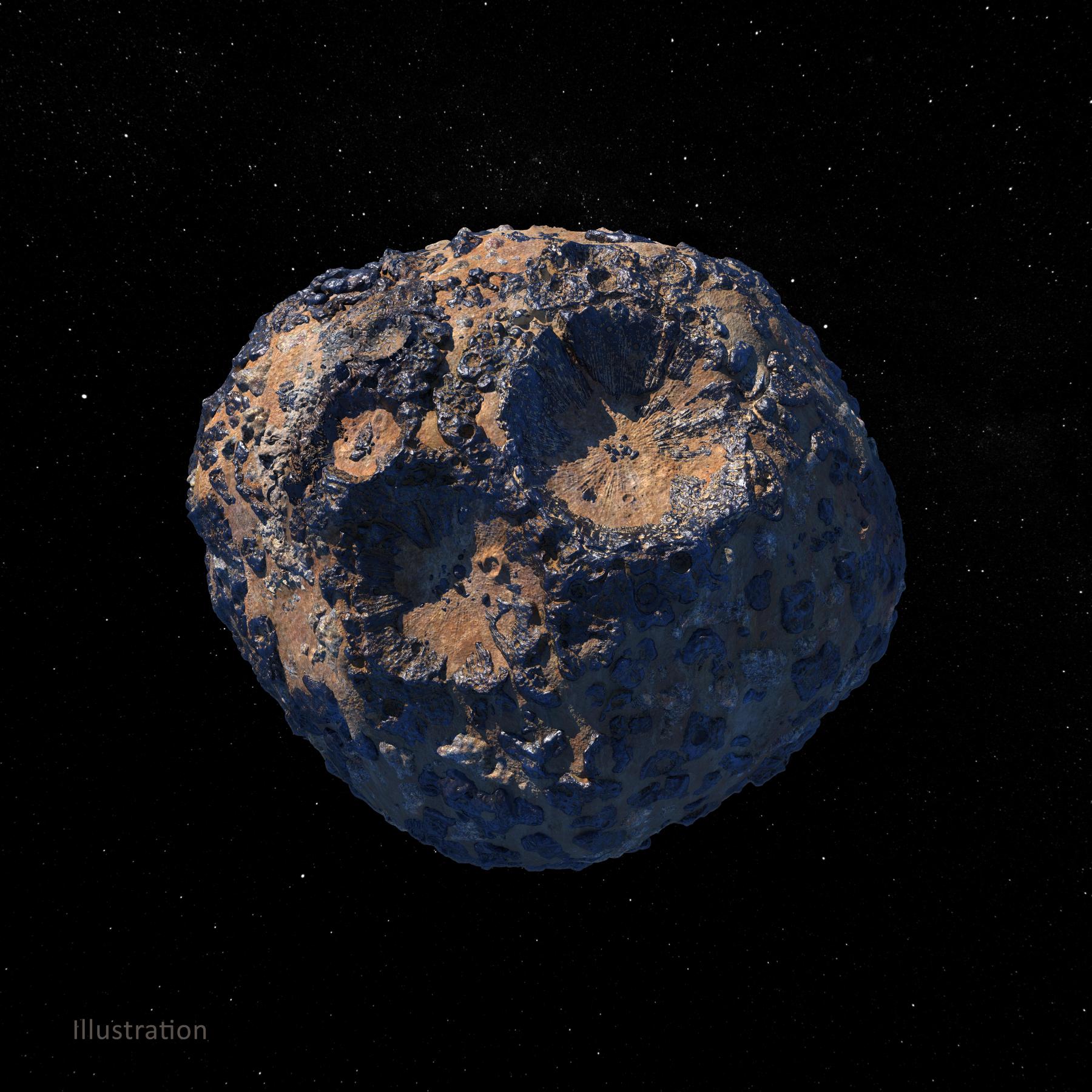 Partita la missione della NASA per studiare l'asteroide metallico 16 Psyche 1