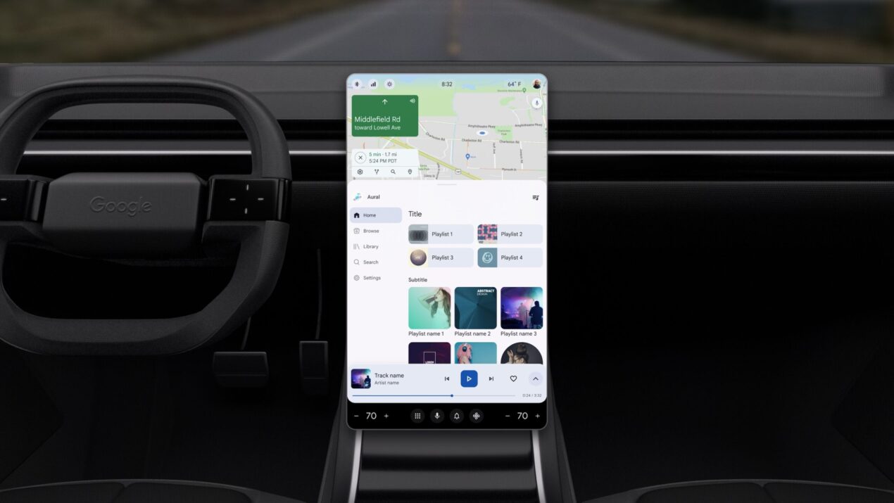 Con Android 14 cambia l'interfaccia di Android Automotive
