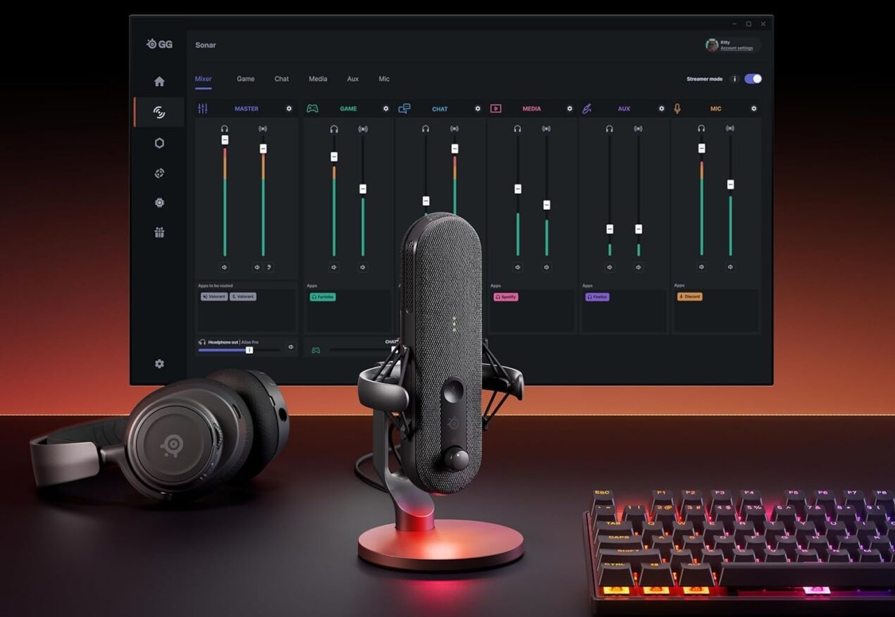 I nuovi microfoni SteelSeries Alias sono l'ideale per il gaming e lo streaming