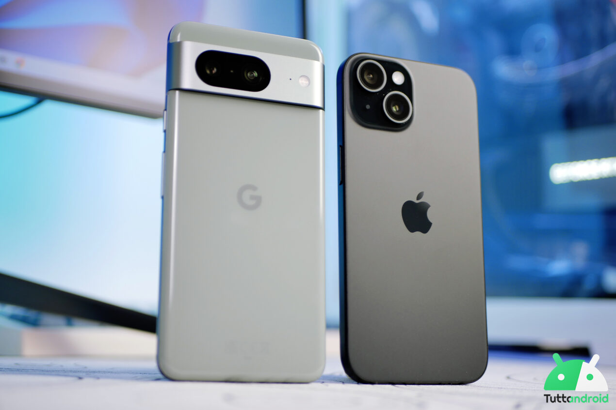 Google Pixel 8 vs iPhone 15: a confronto (video)