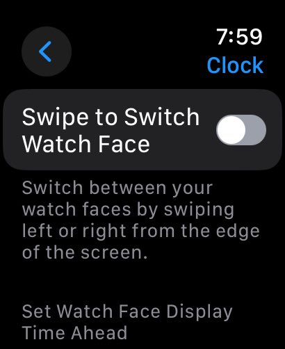 Apple watchOS 10.2 DB3 - swipe quadranti