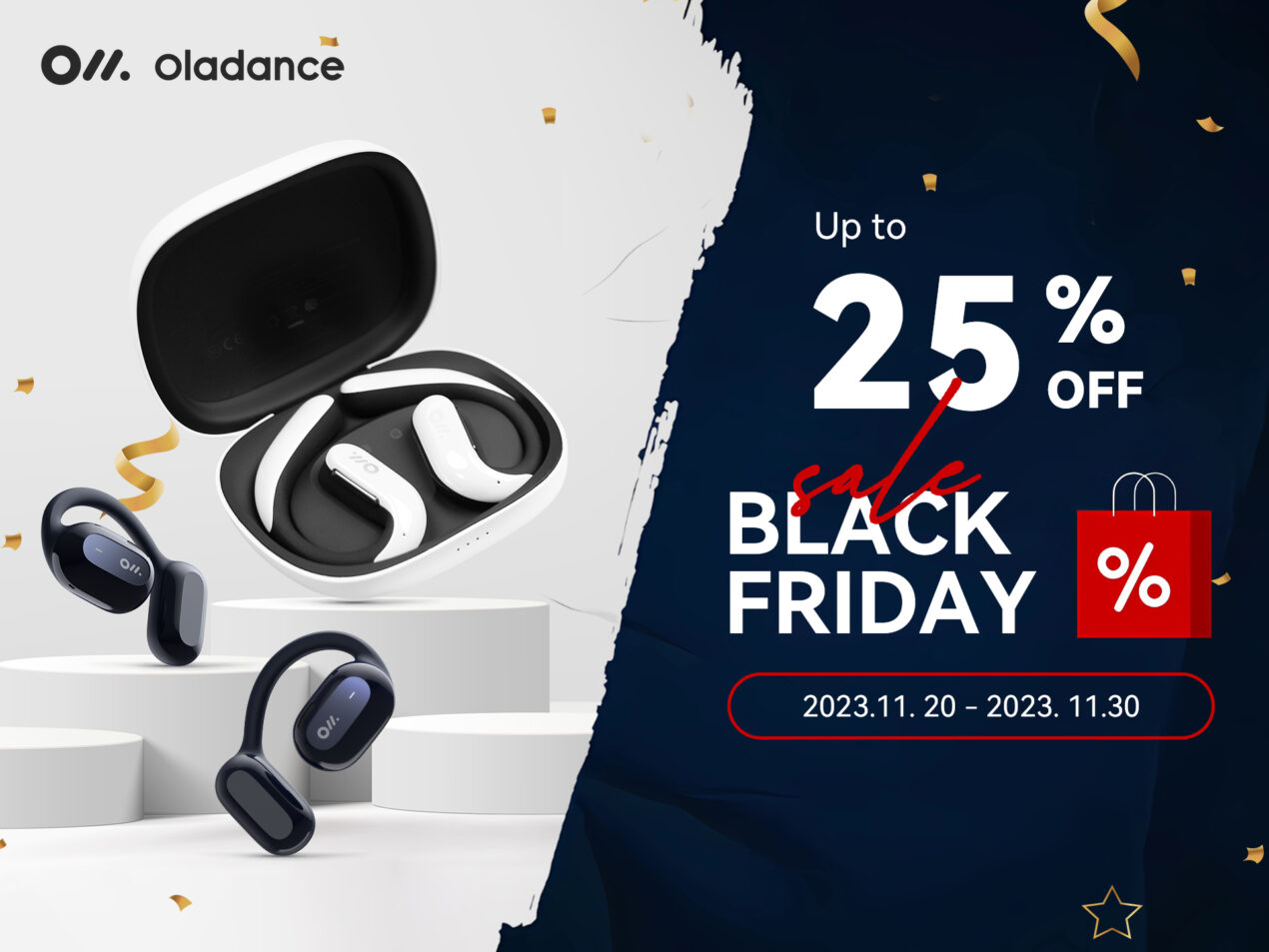 Sconti fino al 25% nel Black Friday di Oladance, ecco i dettagli