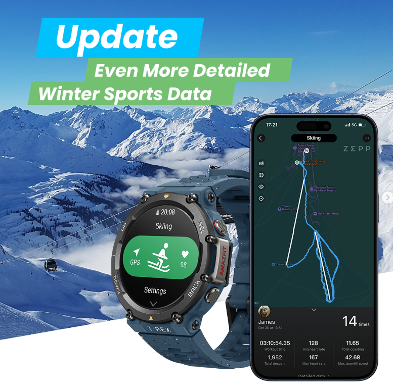 aggiornamento amazfit falcon, t-rex ultra e t-rex 2