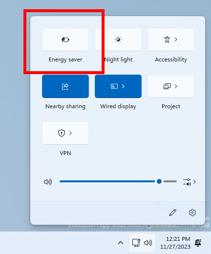 Windows 11 Insider Preview Build 26002 (Canary Channel) nuova modalità risparmio energia
