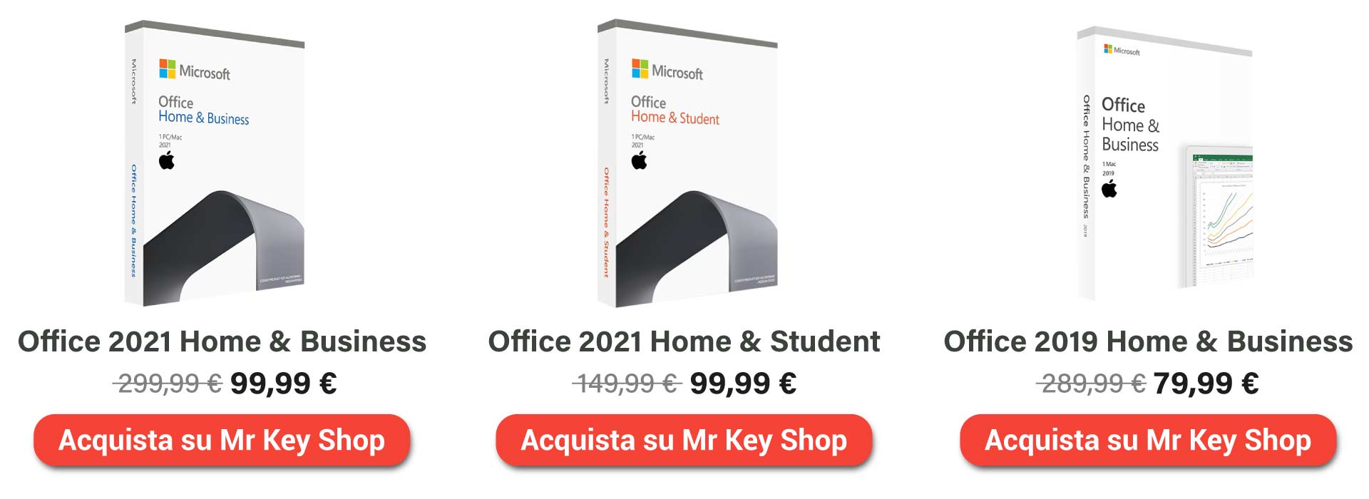 Pacchetti Office per Mac su Mr Key Shop