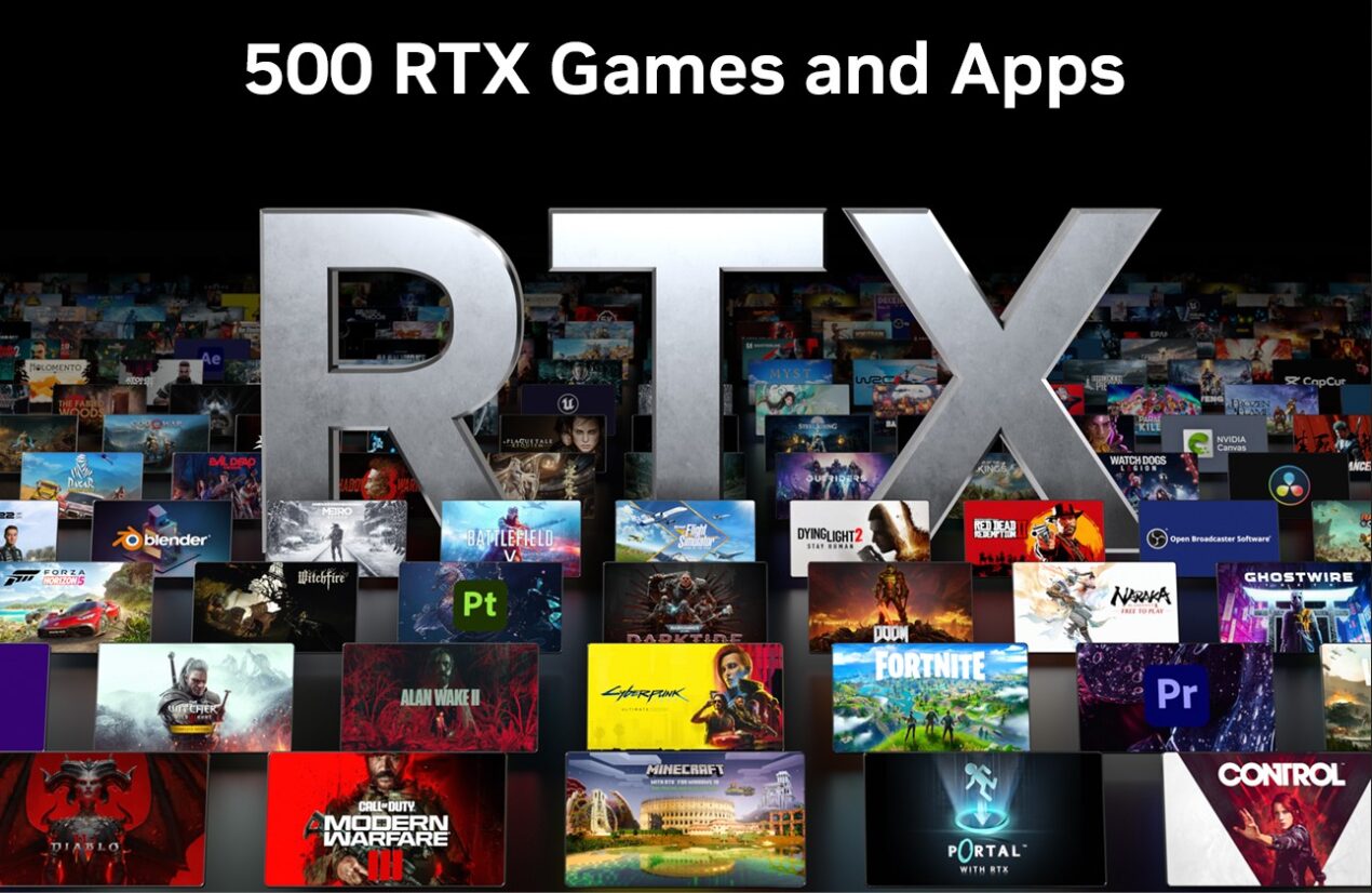 NVIDIA: più di 500 giochi e applicazioni con supporto RTX