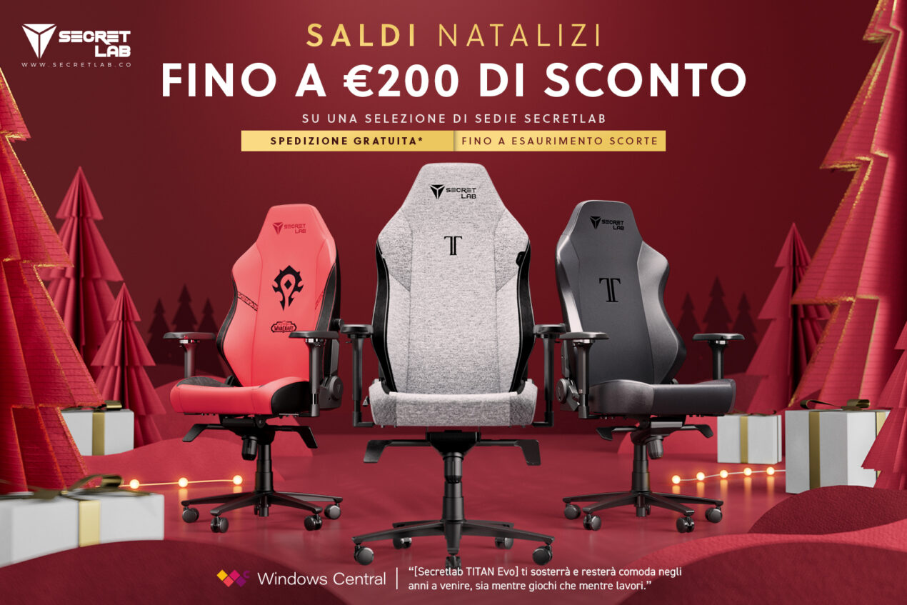 Secretlab lancia gli ultimi sconti dell'anno: ecco la Christmas Sale