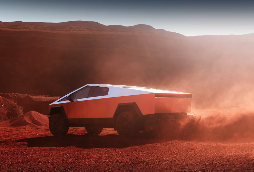 Tesla Cybertruck retro