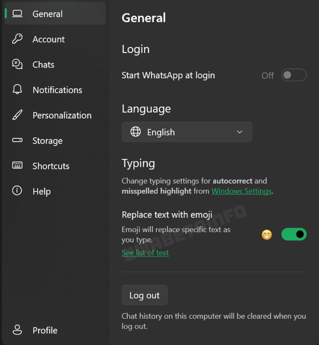 WhatsApp Windows disattivare sostituzione testo con emoji