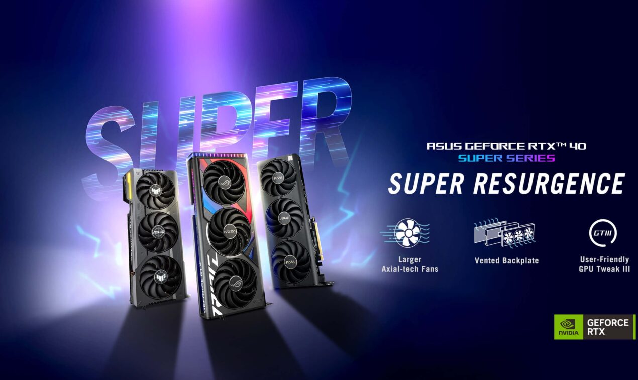 ASUS annuncia i modelli custom delle NVIDIA GeForce RTX 40 SUPER, ben 29