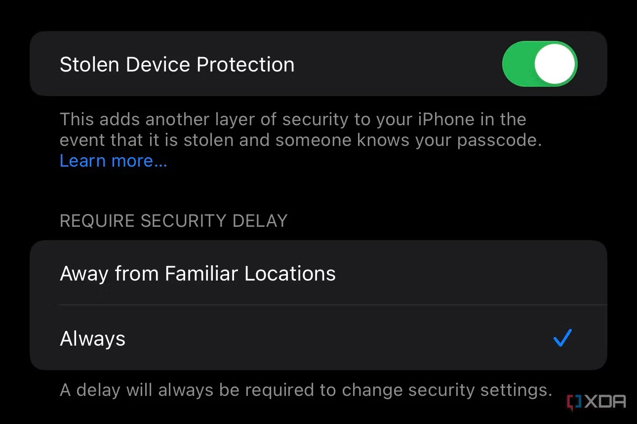 Apple iOS 17.4 DB1 - Stolen Device Protection