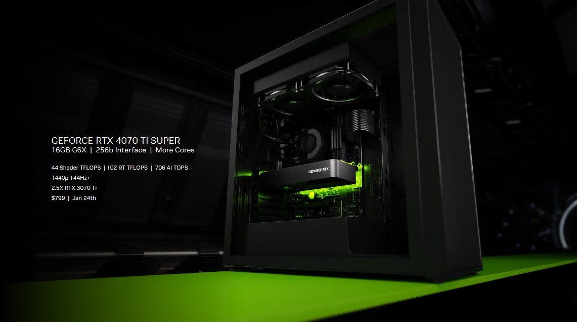 NVIDIA GeForce RTX 4070 Ti SUPER ufficiale: 16 GB di VRAM al prezzo della RTX 4070 Ti 1