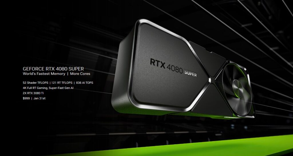 NVIDIA GeForce RTX 4080 SUPER al debutto: va poco più di una RTX 4080, ma costa meno 6