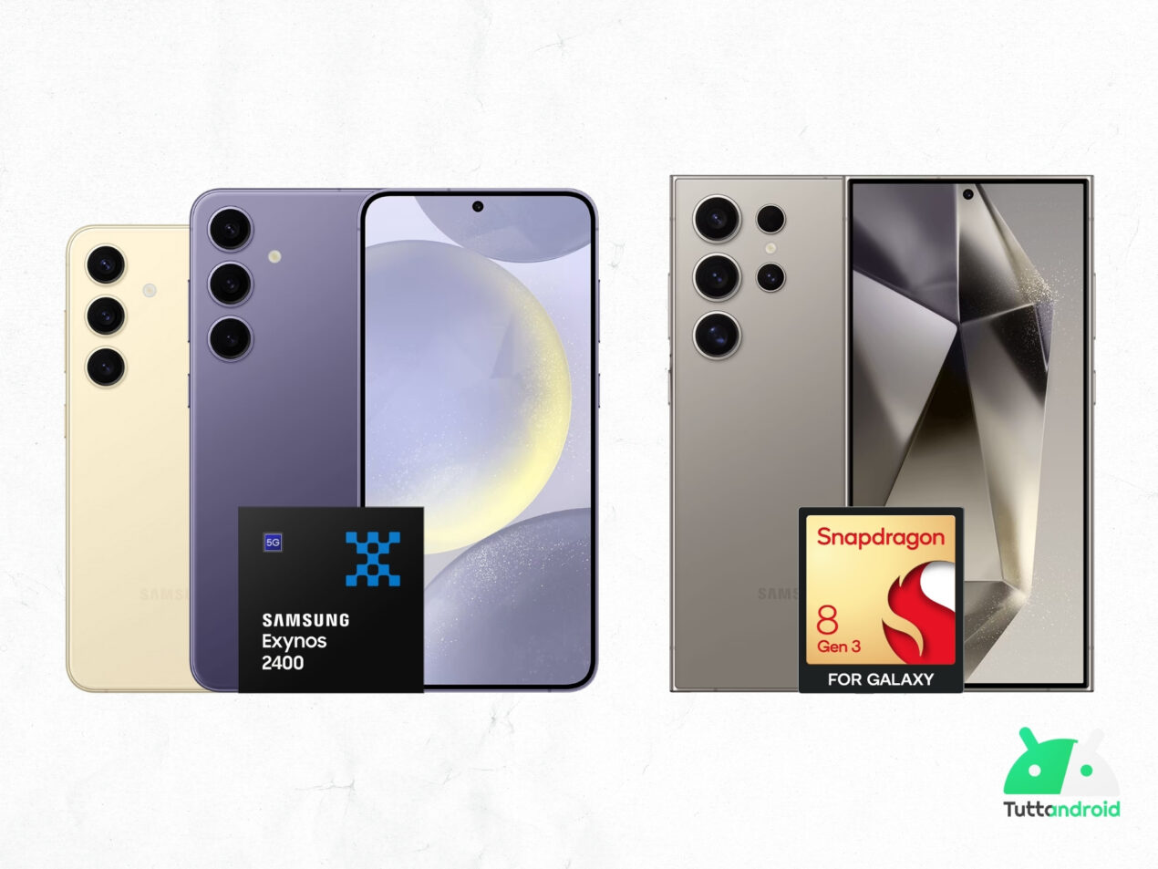 Conosciamo i SoC dei Galaxy S24: Exynos 2400 e Qualcomm Snapdragon 8 Gen 3 for Galaxy