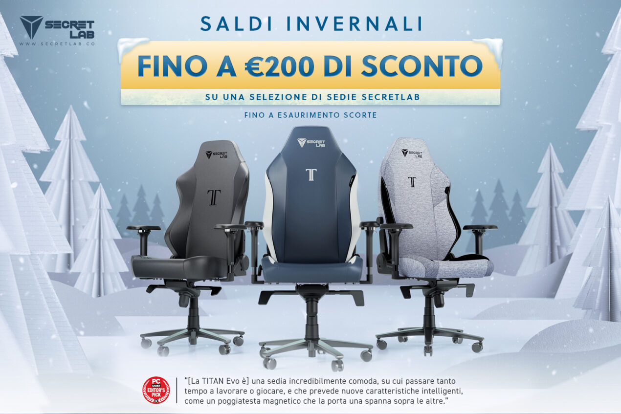 È tempo di cambiare sedia e scrivania con i Saldi Invernali di Secretlab