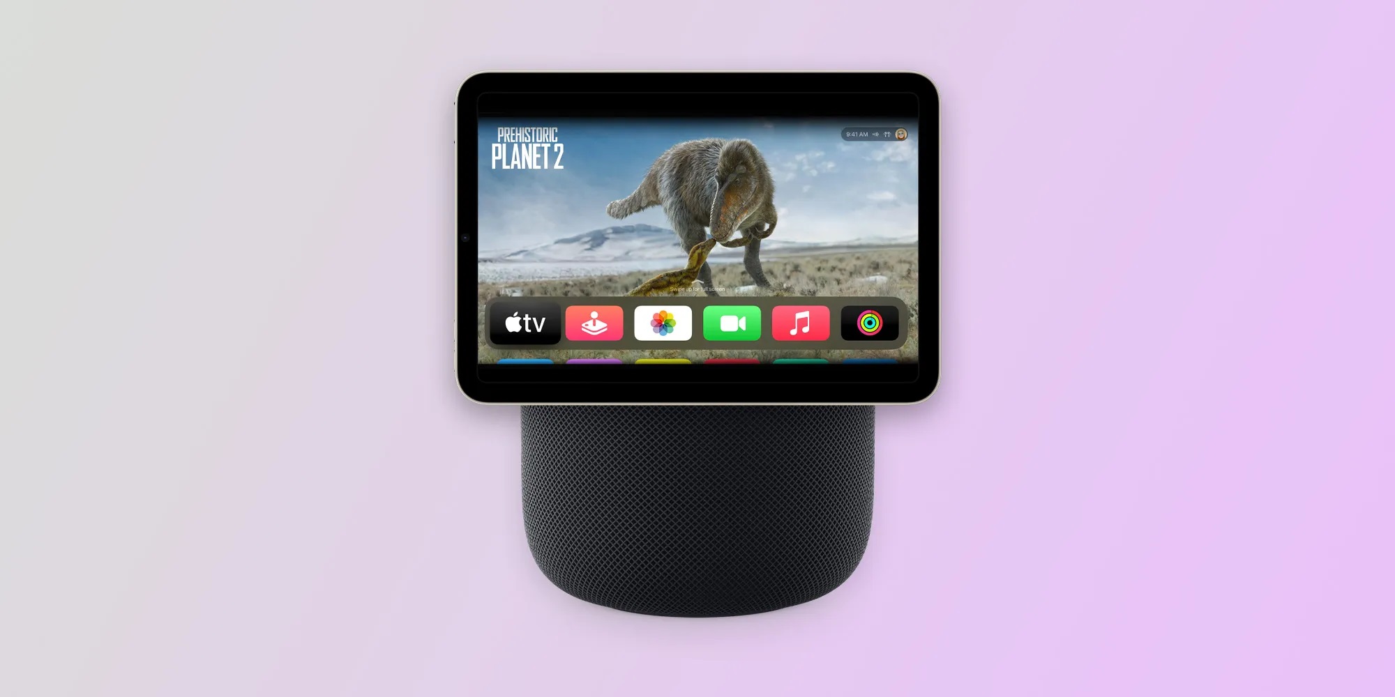 Concept Apple HomePod con schermo (simile a un iPad mini)