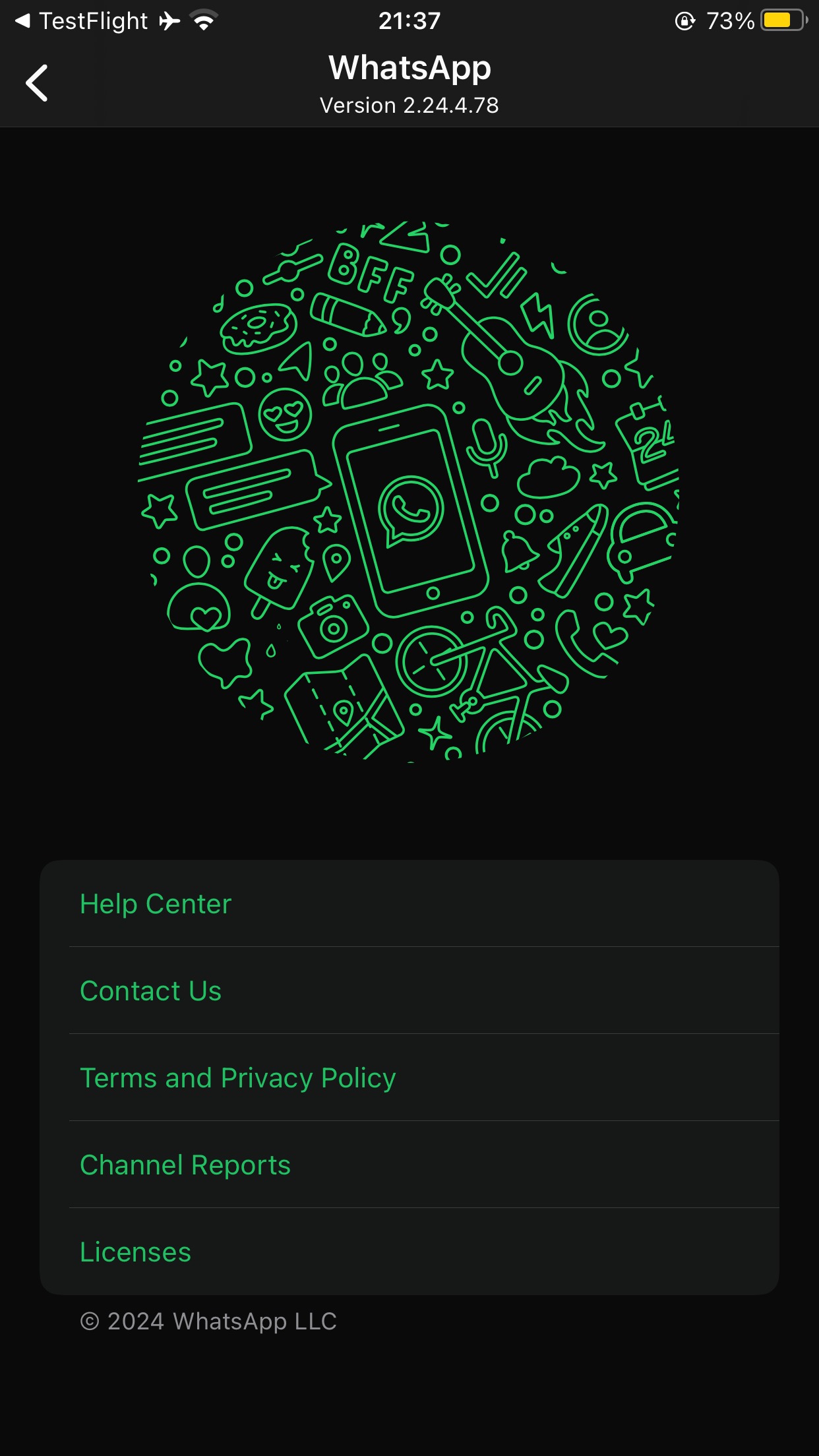WhatsApp introduce un pulsante per consultare l'elenco delle segnalazioni dei canali su iOS