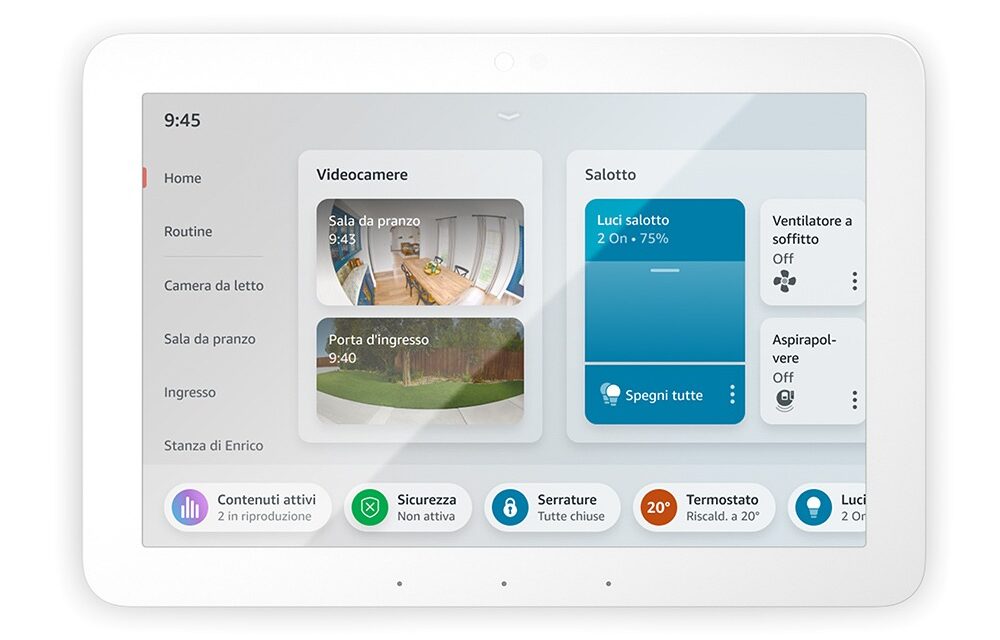 interfaccia di Amazon Echo Hub