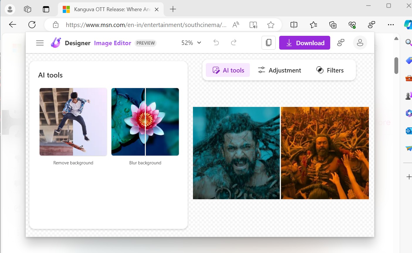 Microsoft edge designer