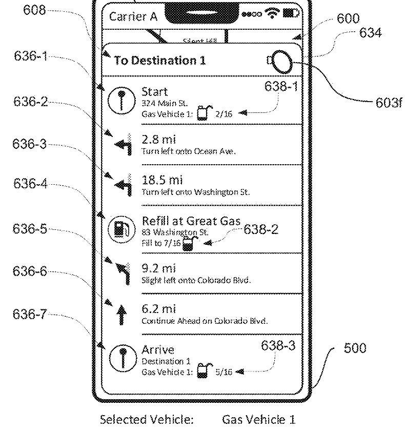 Apple Maps brevetto suggerimenti navigazione in base al veicolo