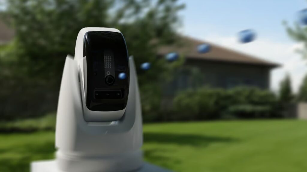 PaintCam Eve videocamera di sorveglianza spara vernice