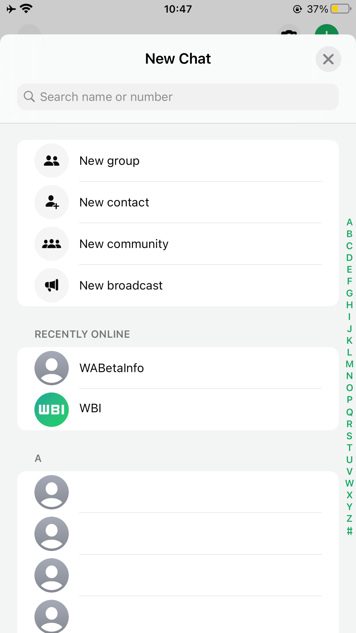 WhatsApp Beta iOS