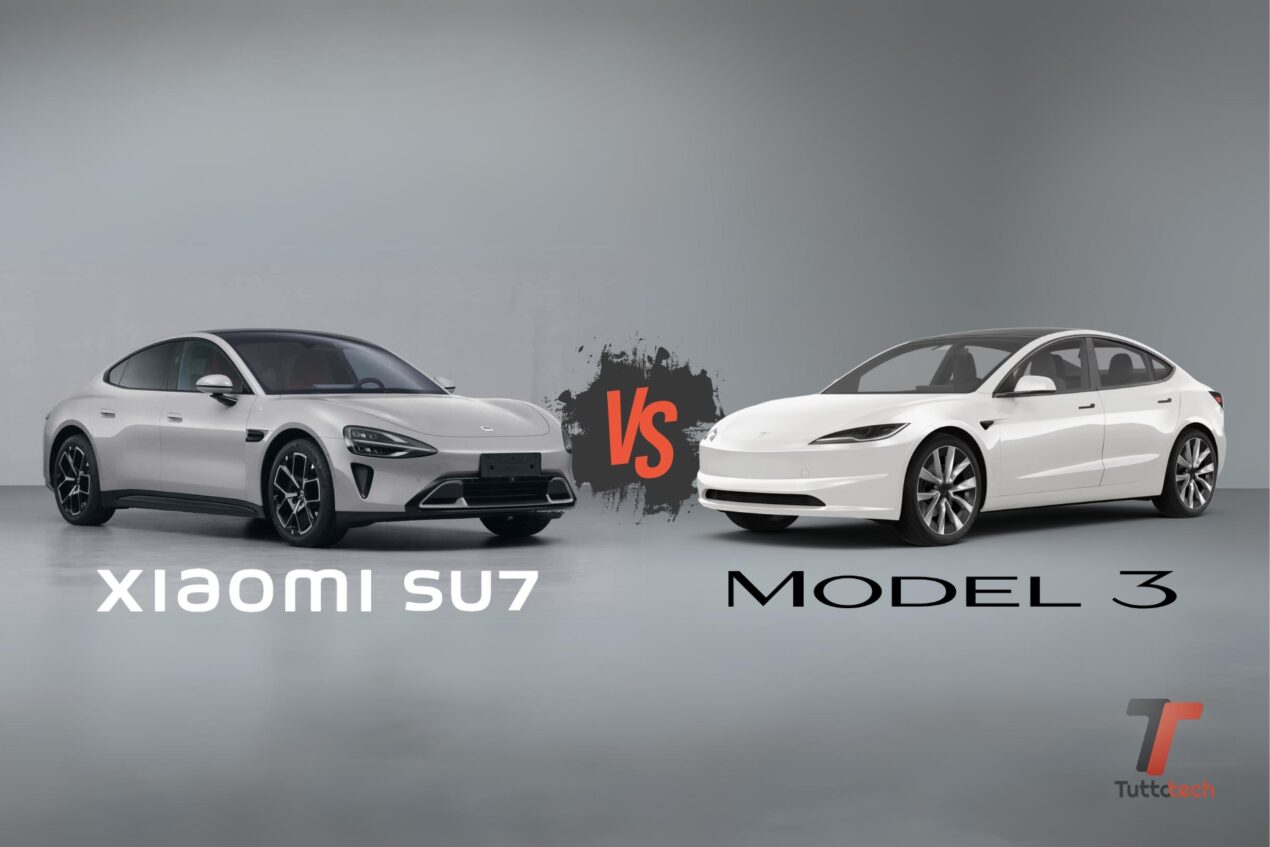 Confrontiamo "sulla carta" la nuova arrivata Xiaomi SU7 e la veterana Tesla Model 3