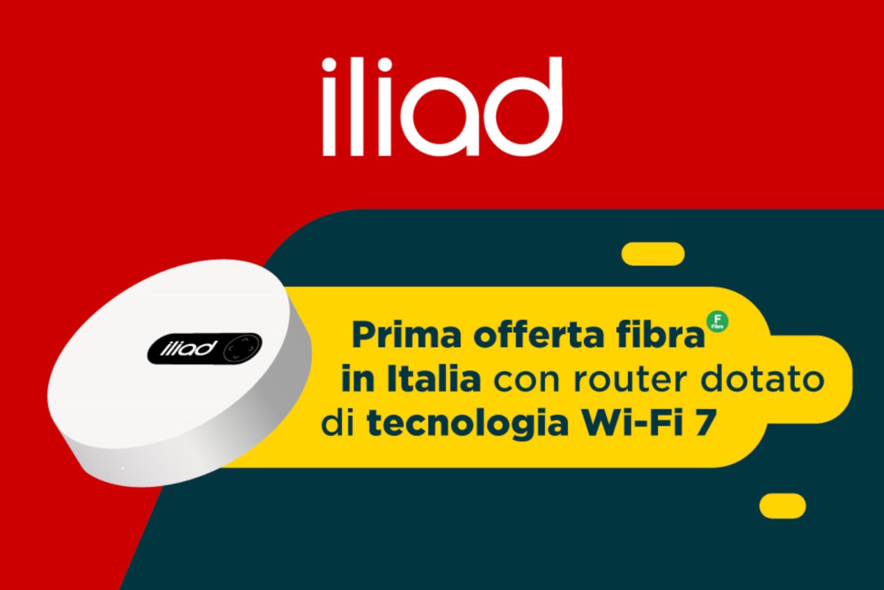 Iliad lancia la prima offerta fibra con Wi-Fi 7 e porta la connettività a un nuovo livello
