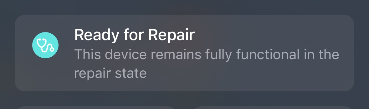 iOS 17.5 DB4 - Repair State