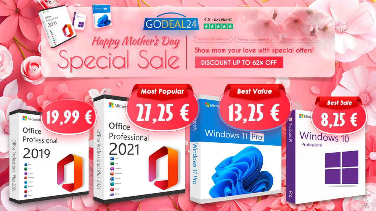 Office 2021 Pro a partire da 27 euro in occasione della festa della mamma