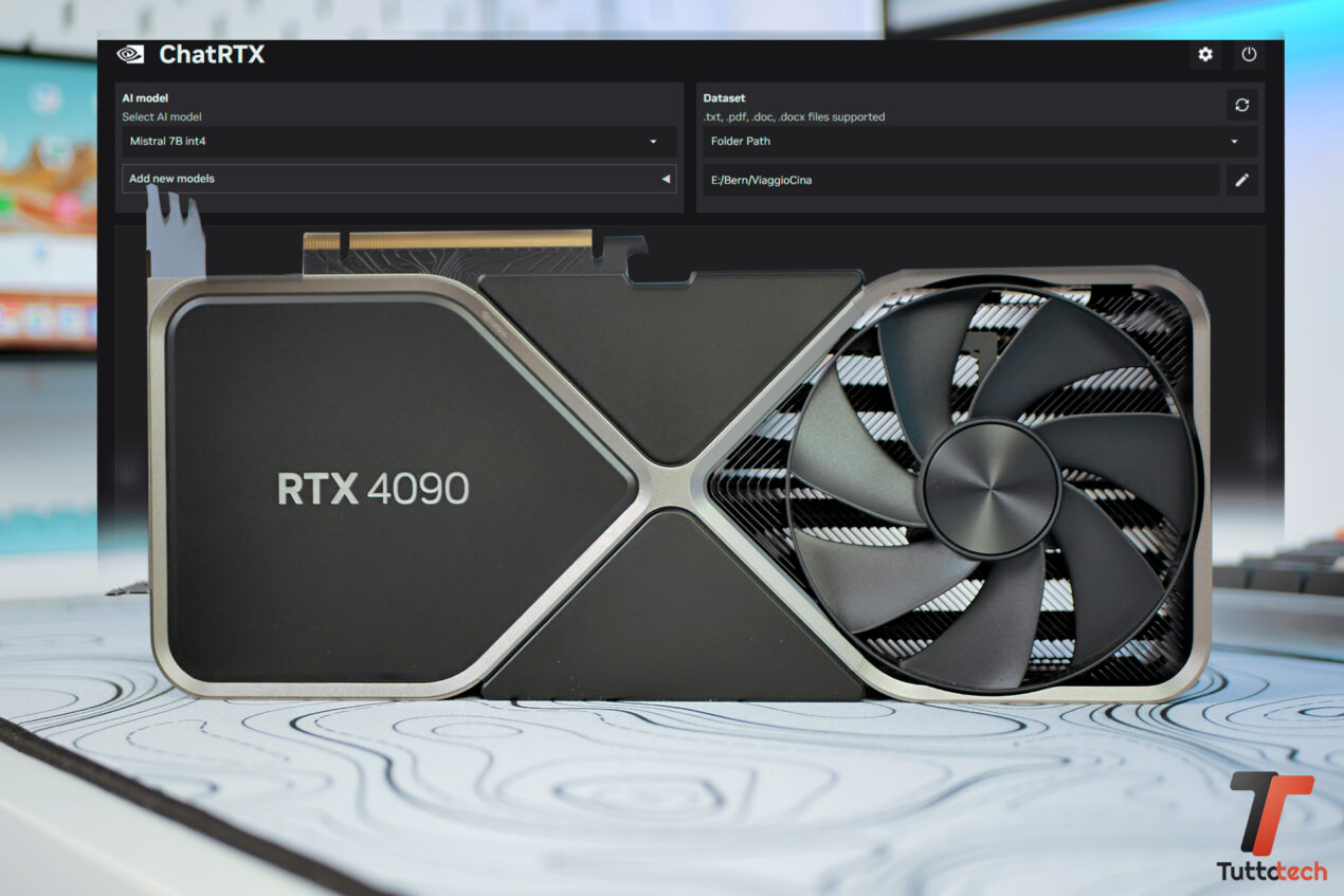 NVIDIA ChatRTX convince: il PC gaming si trasforma in una AI personalizzata e in locale