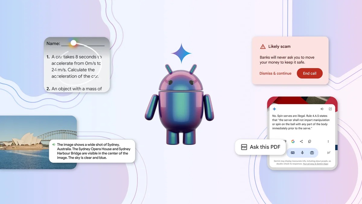 Google integra Gemini e un mucchio di AI all'interno di Android: annunciate tante nuove funzioni