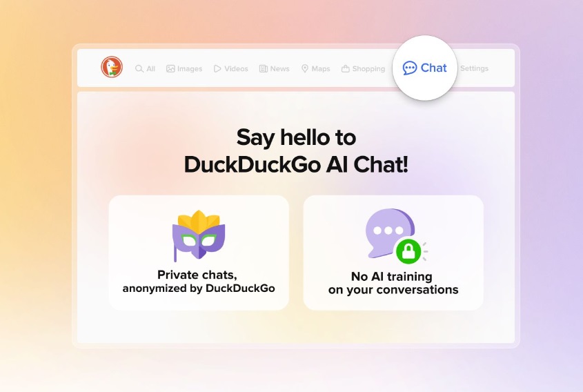 DuckDuckGo ora permette di chattare in anonimo con l'IA: ecco come