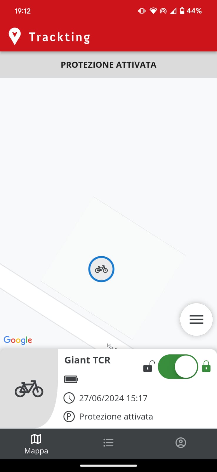 app Trackting posizione