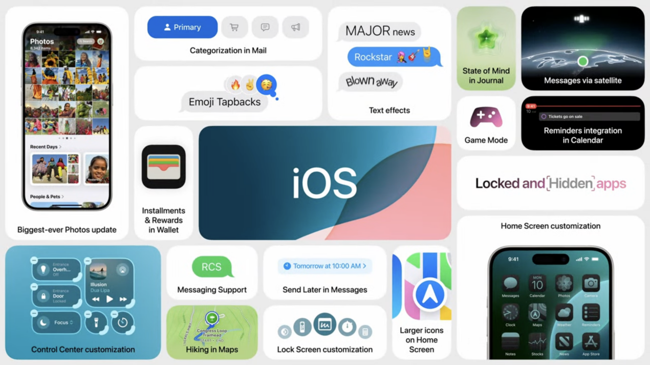 Apple presenta iOS 18: rivoluzionario su personalizzazione, funzioni e AI