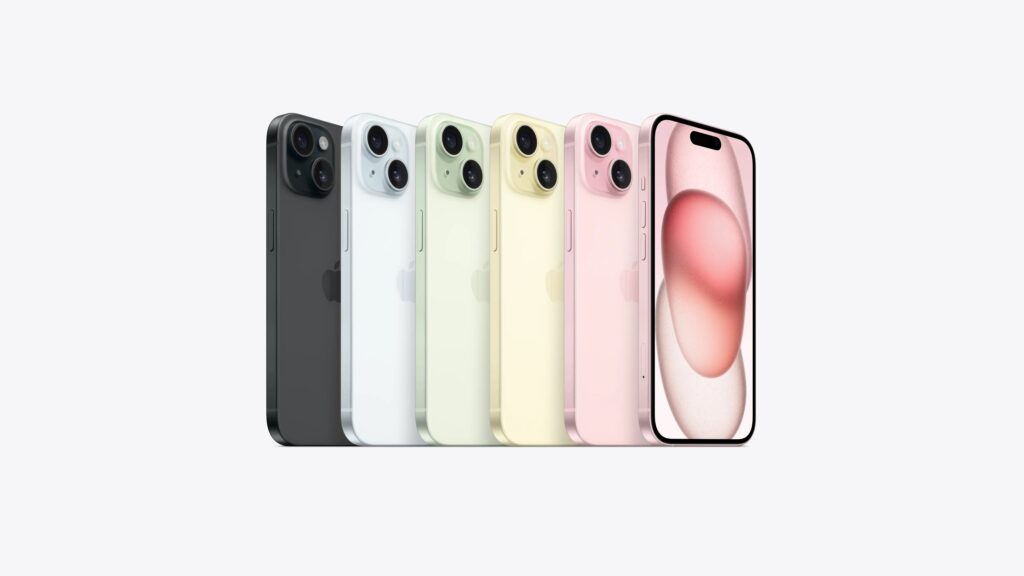 Apple iPhone 15 base colorazioni