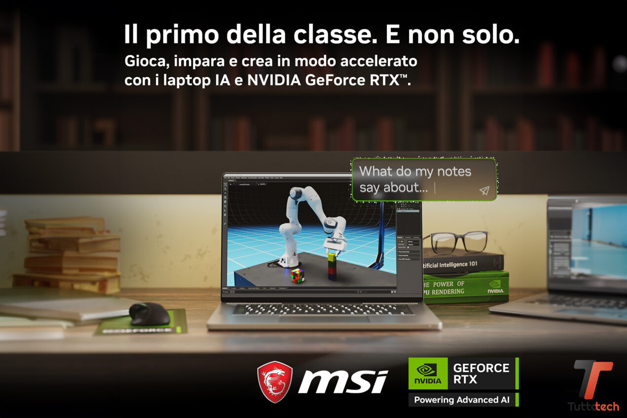 NVIDIA AI per il Back to School: i migliori notebook MSI con GeForce RTX