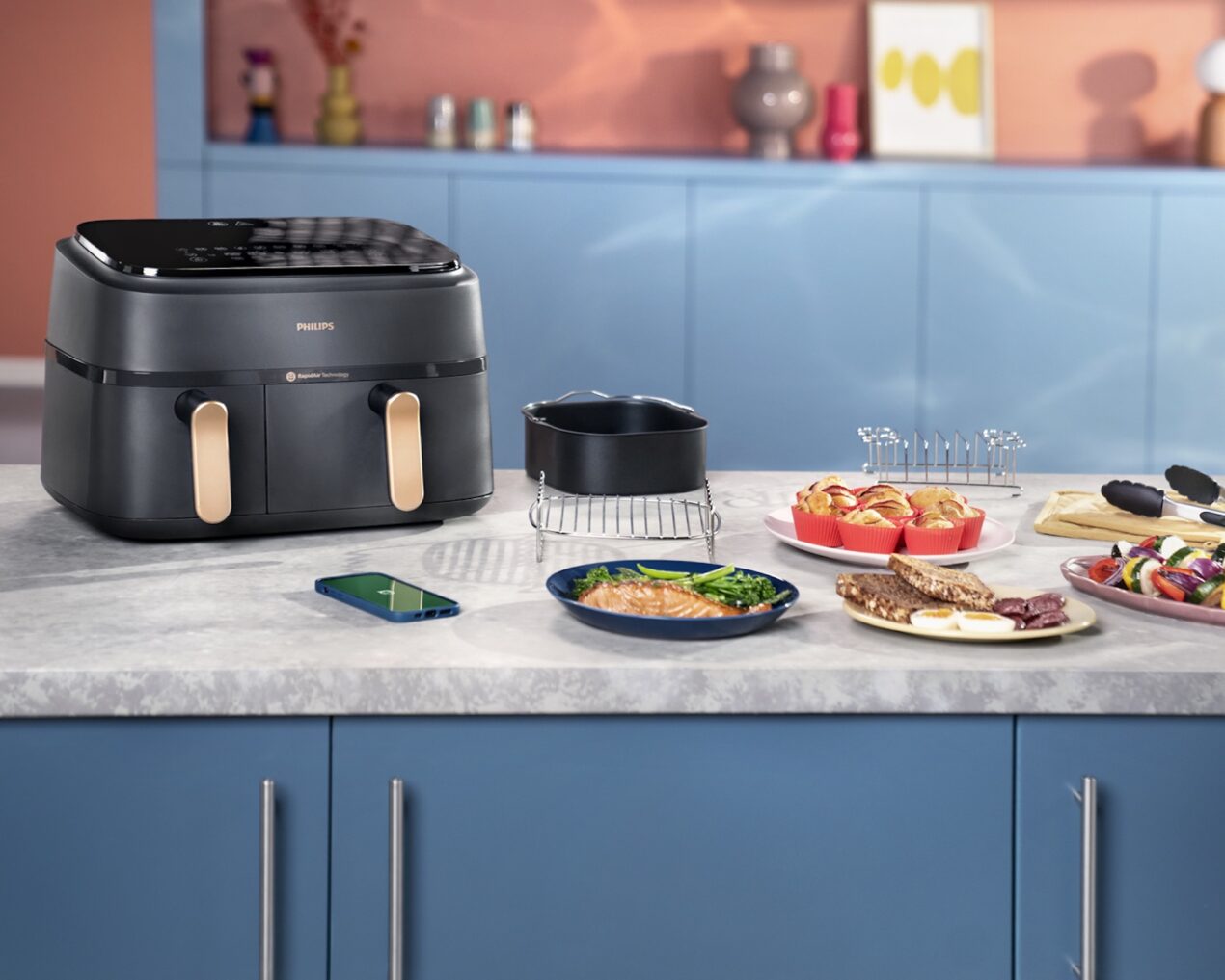 Philips lancia la nuova Airfryer Serie 3000 con doppio cestello