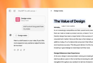 OpenAI ha migliorato l'interfaccia di ChatGPT con Canvas 2