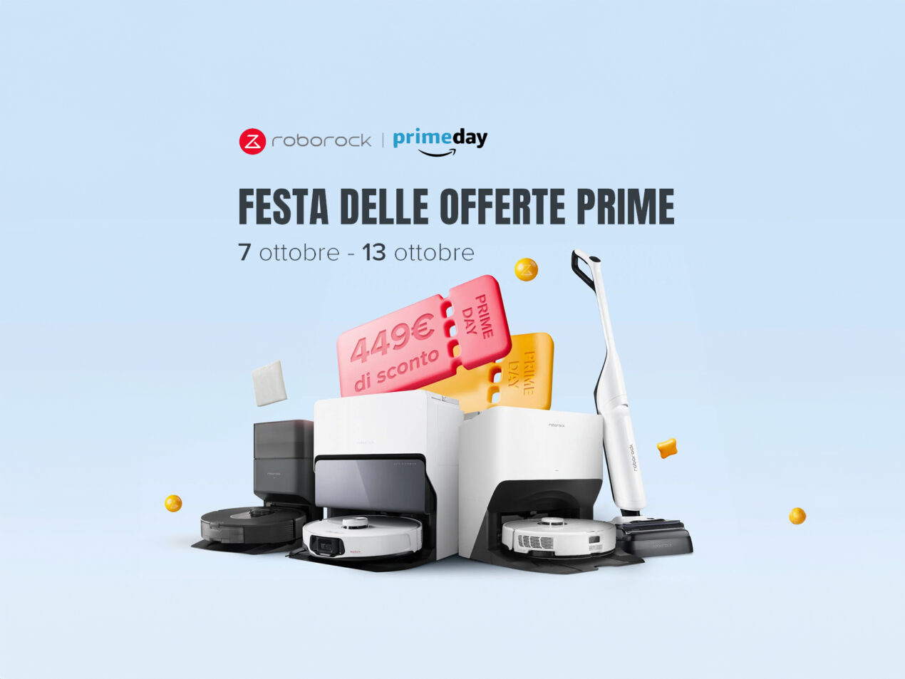 Roborock lancia tantissimi sconti per la Festa delle Offerte Prime di Amazon