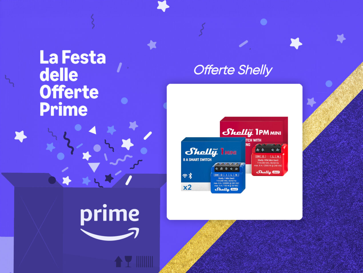 Automatizzate casa con gli Shelly, tutti in sconto per la Festa delle Offerte Prime