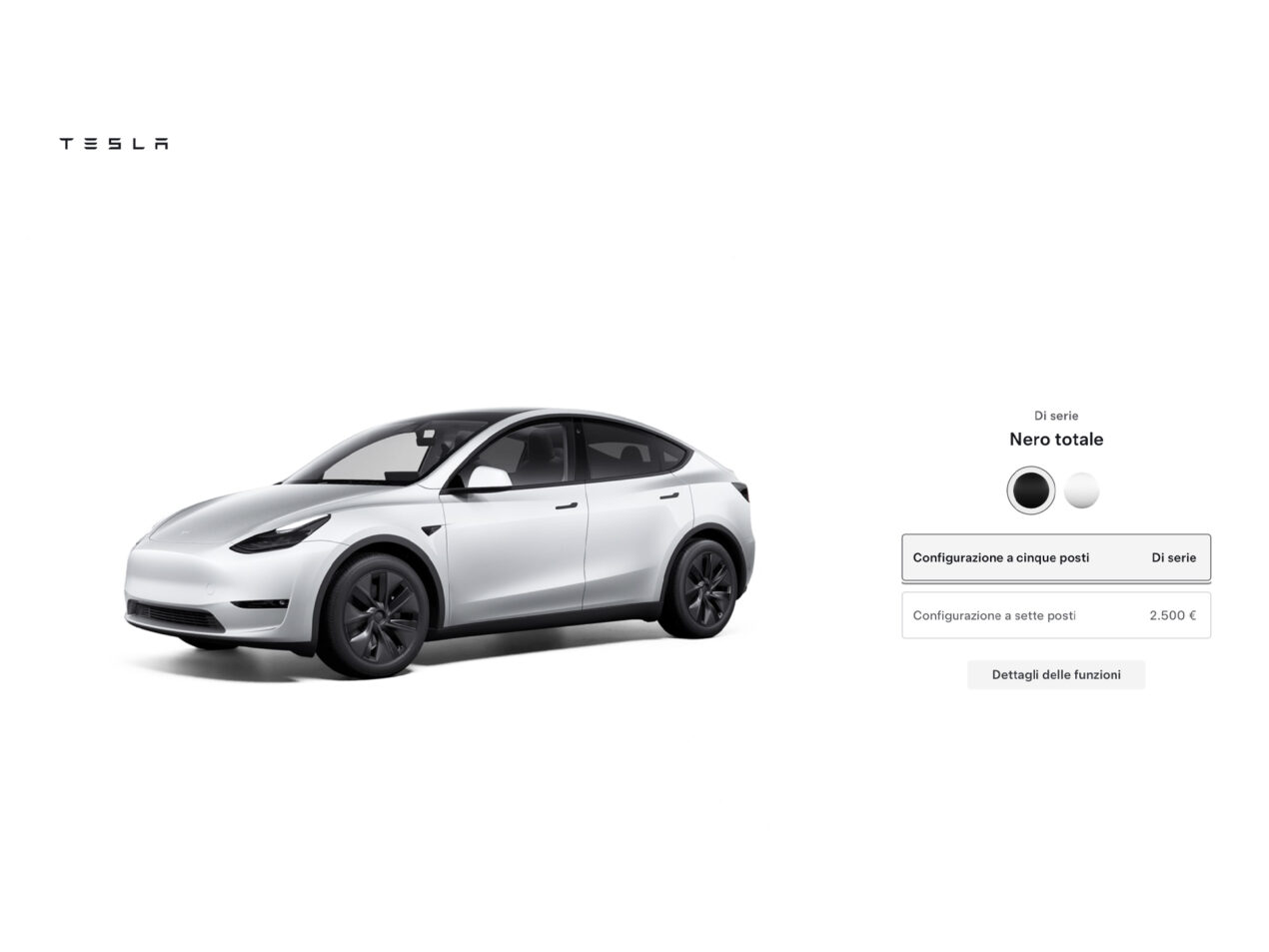 Tesla Model Y adesso disponibile in versione 7 posti, anche in Italia